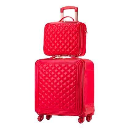 High Capacity Luxury Retro PU Leather Suitcases - Image 4