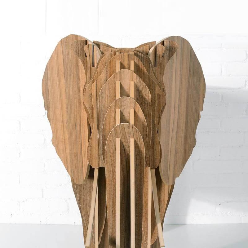 High-end European Style Wood Elephant Furniture Book Shelf - Image 4