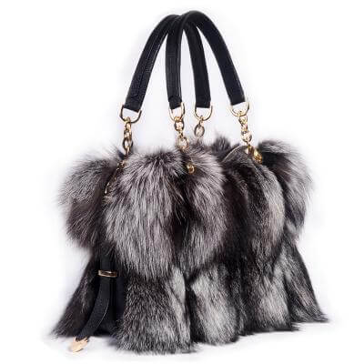 High-End Ladies Real Fur Bag Women Tote Bags - Image 2