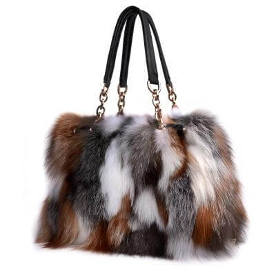 High-End Ladies Real Fur Bag Women Tote Bags - Image 3