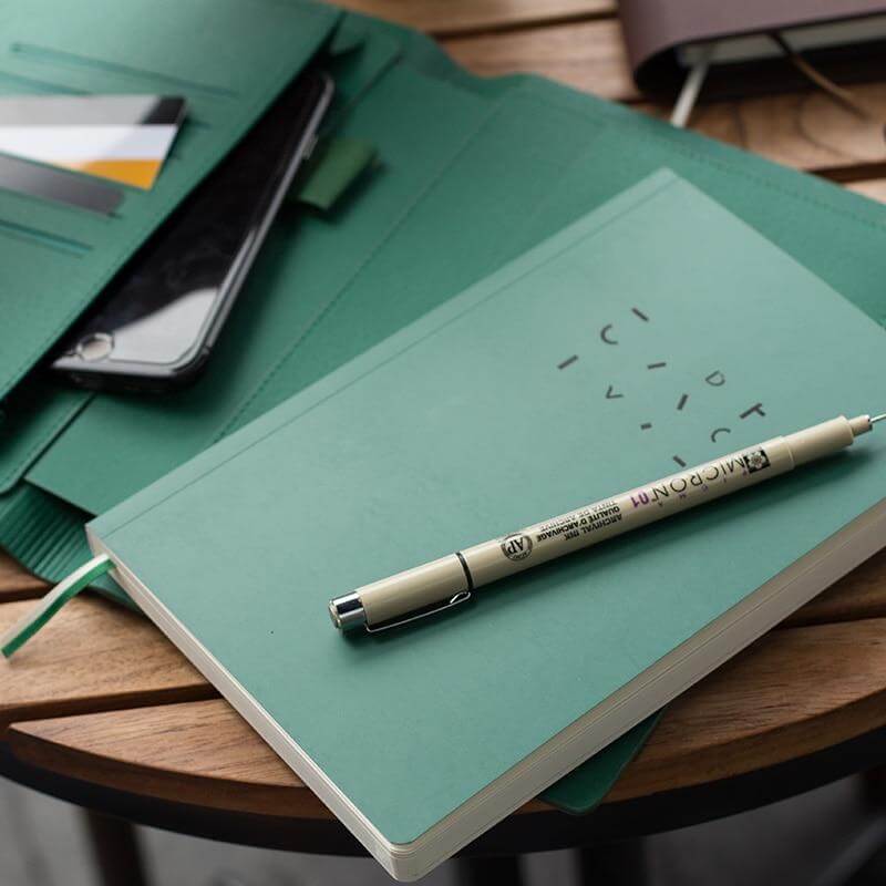 High-grade Pastel Leather Surface Business Notebook - Image 3