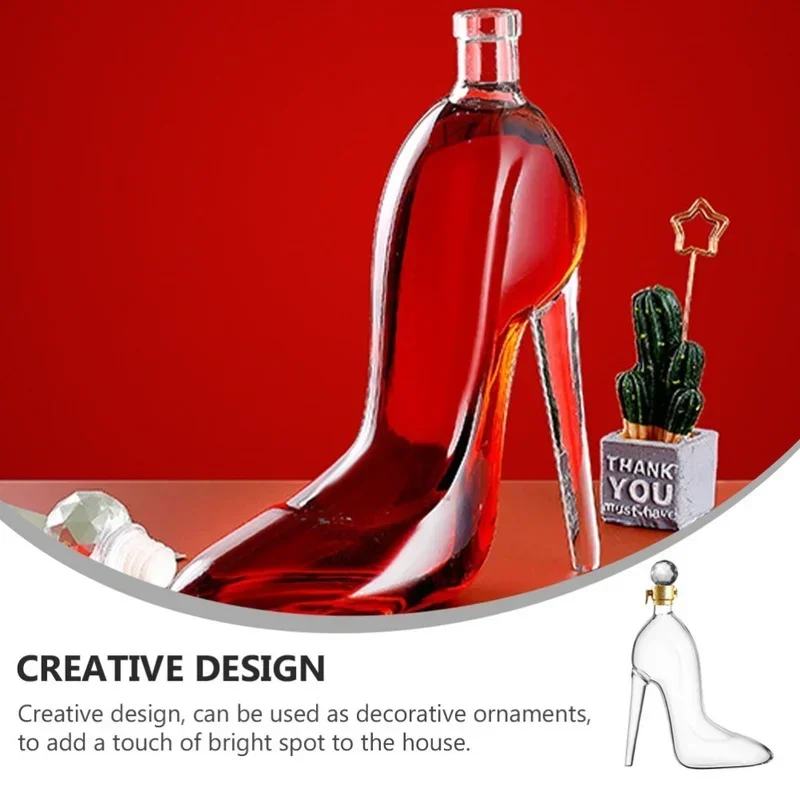 High Heel Fancy Glass Wine Decanter - Image 4
