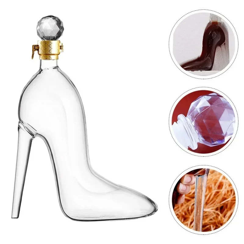 High Heel Fancy Glass Wine Decanter - Image 6