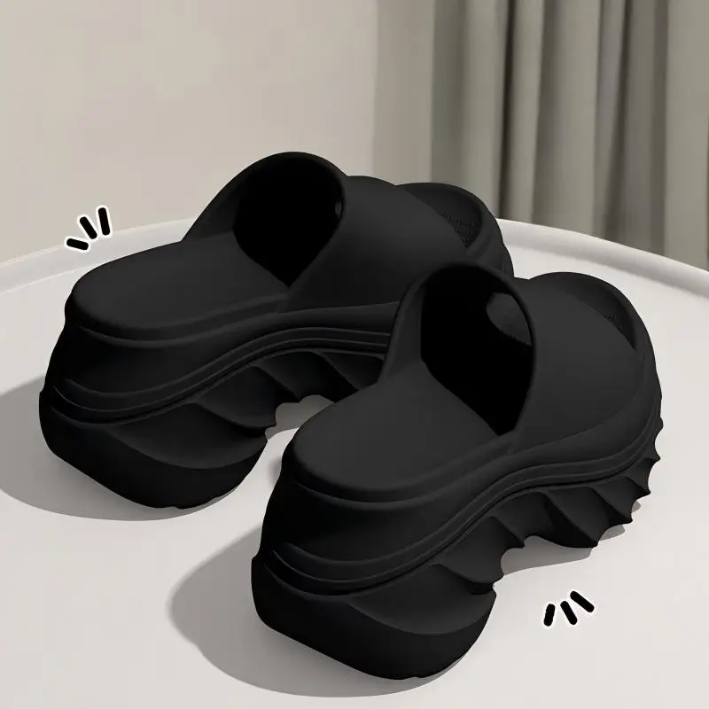 High Heel Soft Sole Platform Slippers - Image 4