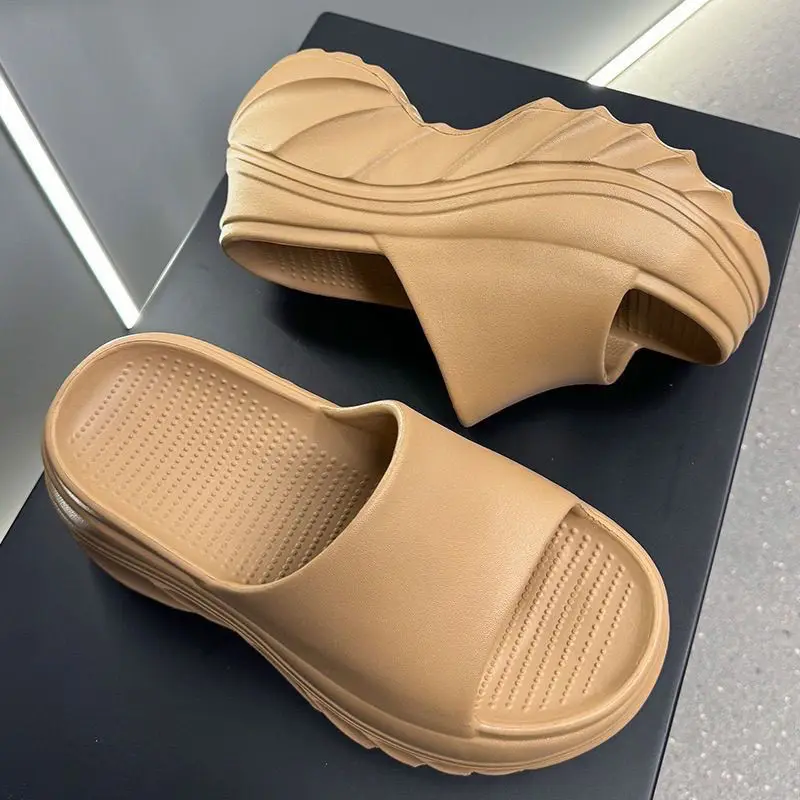 High Heel Soft Sole Platform Slippers - Image 7