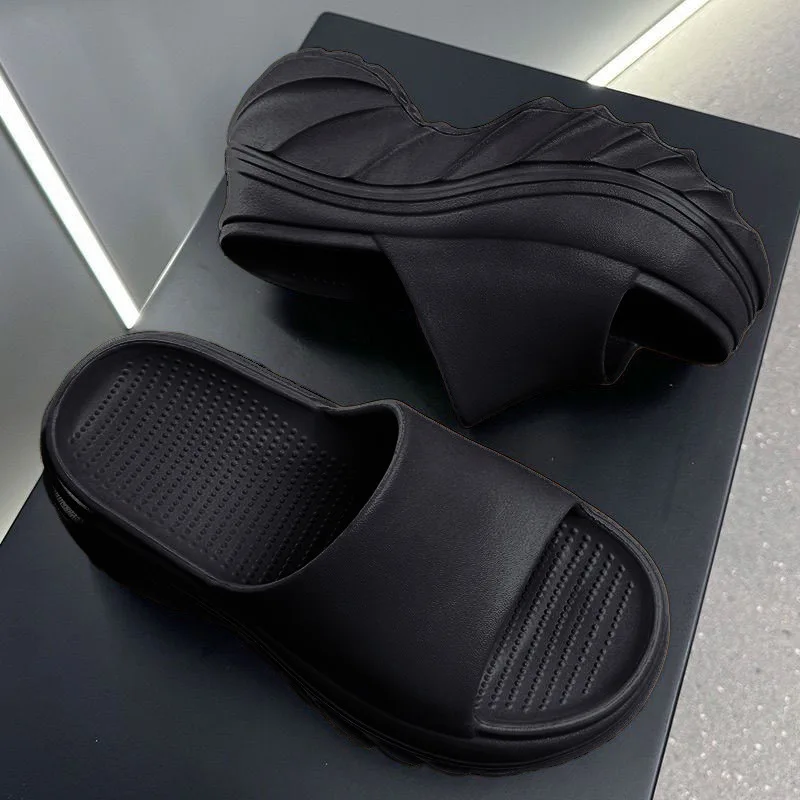 High Heel Soft Sole Platform Slippers - Image 9