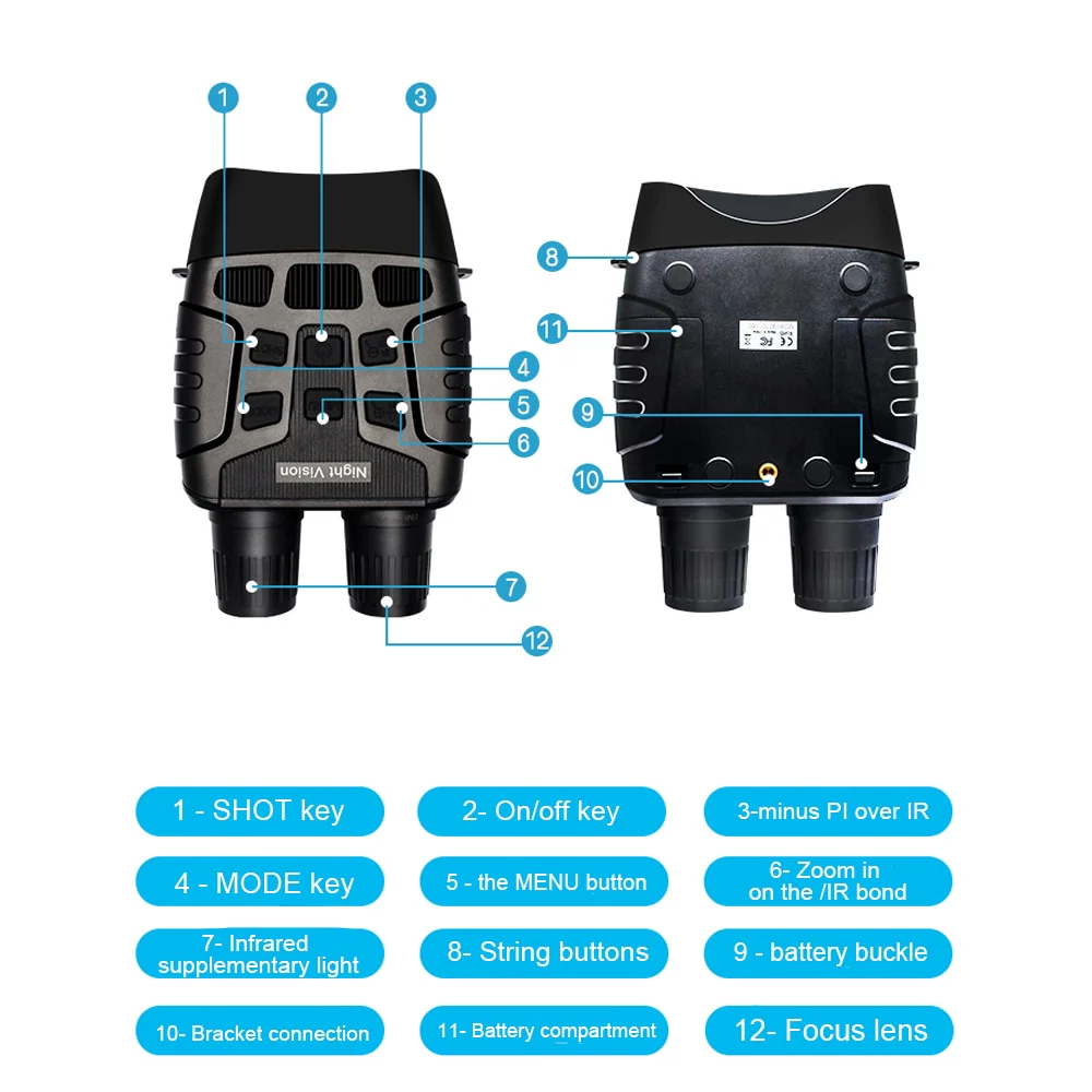 High Magnification Clear Night Vision Binocular - Image 7