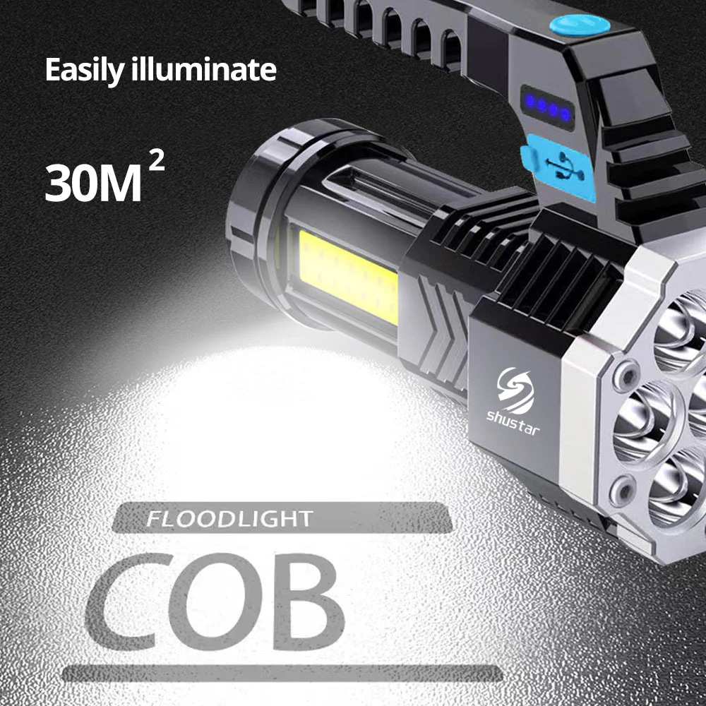 High-Power Rechargeable Super Bright Flashlight - Image 6