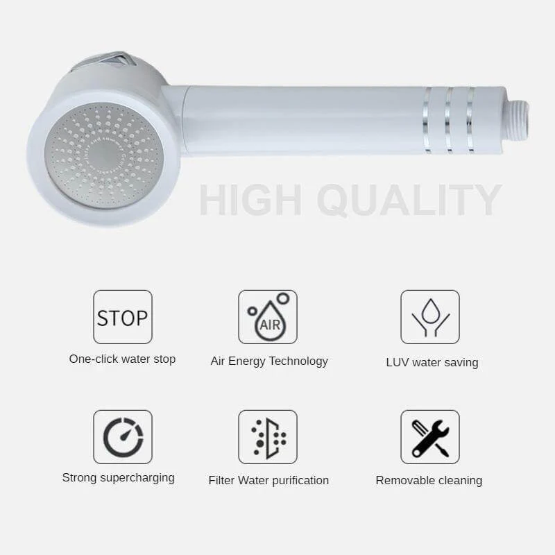 High-pressure Back Rubber Shower Head - Image 5