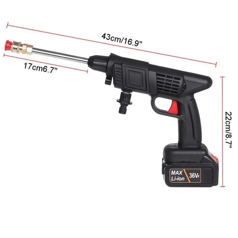 High Pressure Electric Cordless Car Washer Gun - Image 4