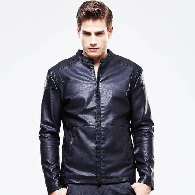 High Quality Luxury Men's PU Leather Jacket - Image 2