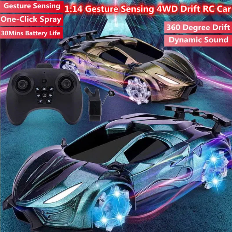 High-Speed Hand Gesture Control Water Spray Drift Car Toy - Image 3