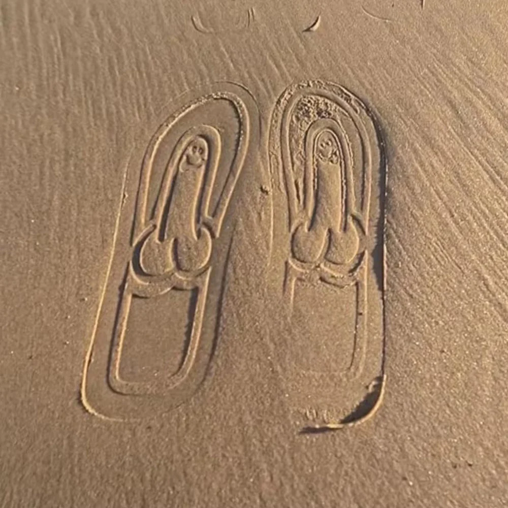 Hilarious Adult-Themed Flip-Flop Sandals - Image 6