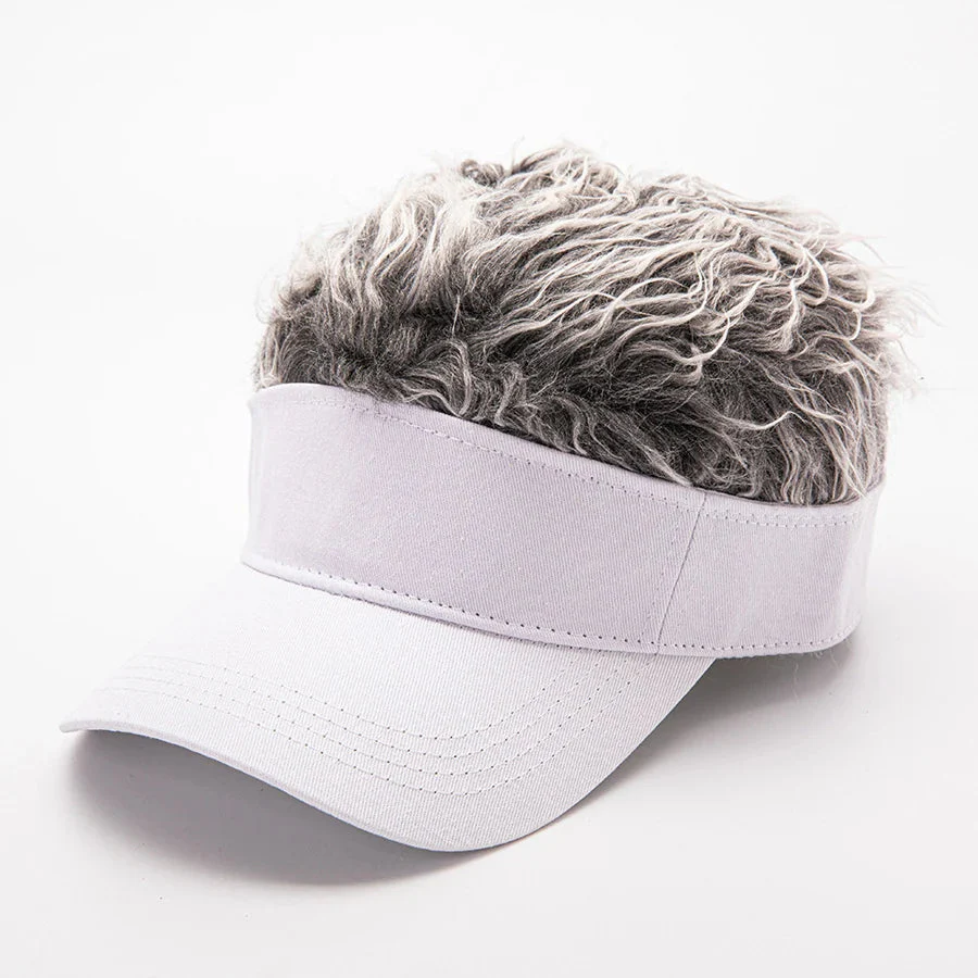 Hip-Hop Fake Hair Baseball Hat - Image 11