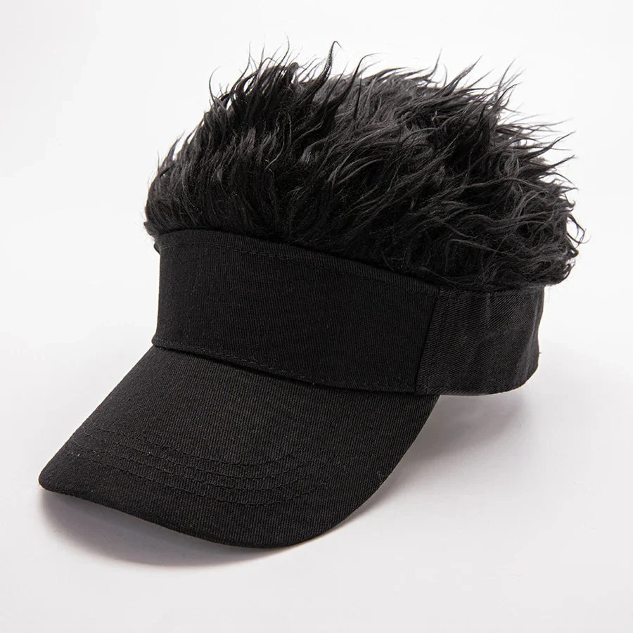 Hip-Hop Fake Hair Baseball Hat - Image 13