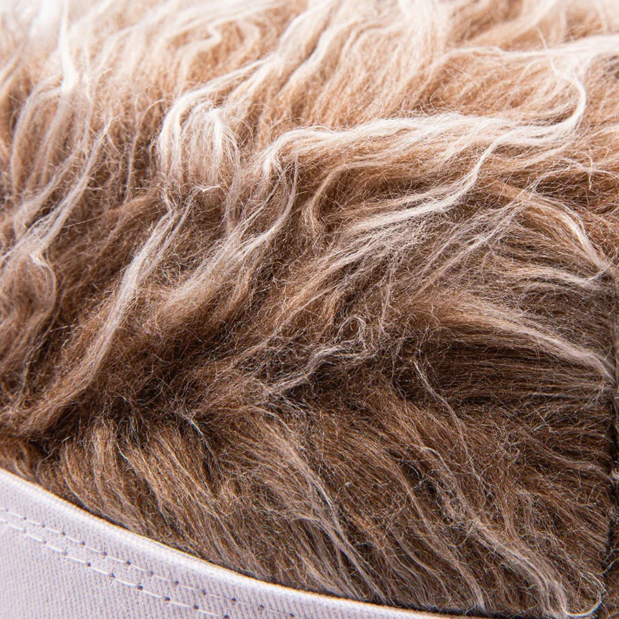 Hip-Hop Fake Hair Baseball Hat - Image 4