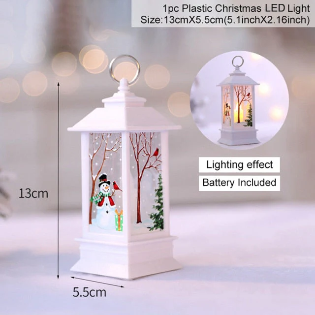 Holiday Christmas Noel Snowman Lantern - Image 4
