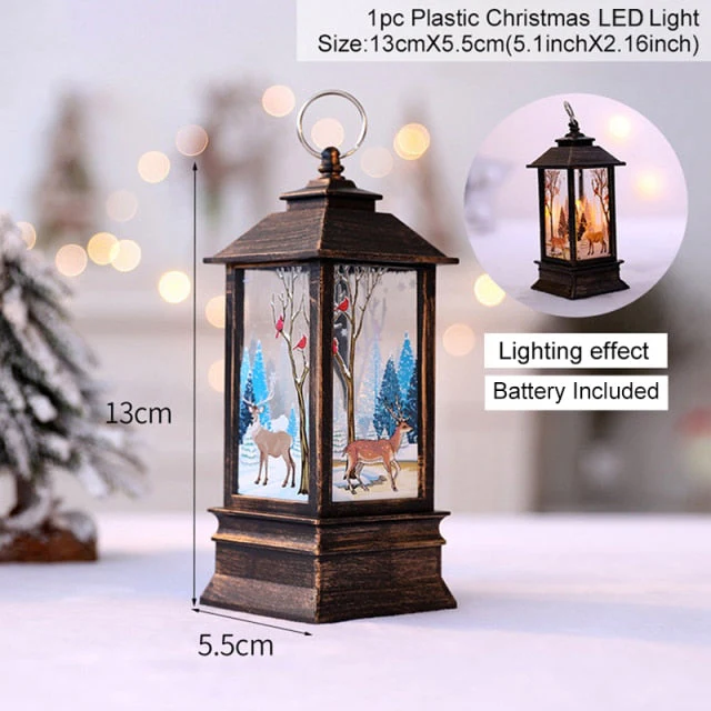 Holiday Christmas Noel Snowman Lantern - Image 8
