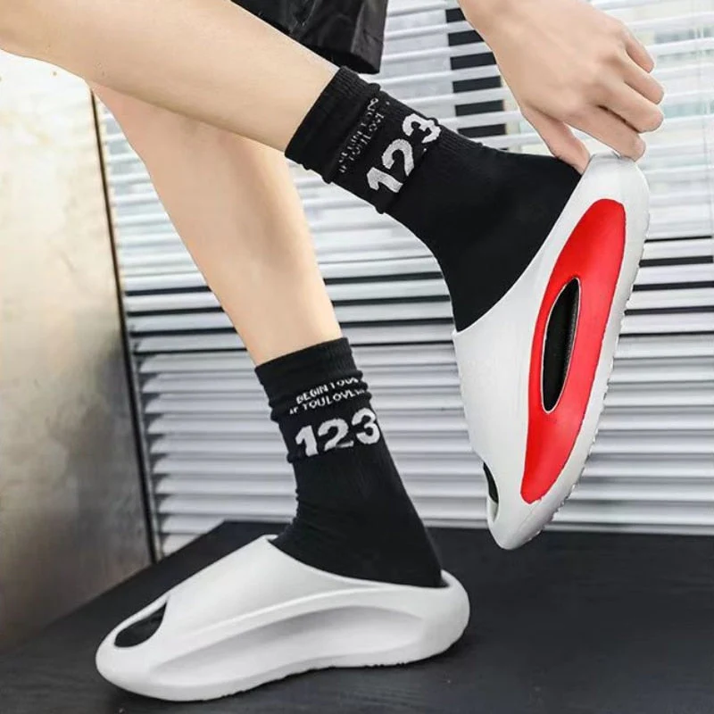 Hollow Out Futuristic Beach Slippers - Image 4