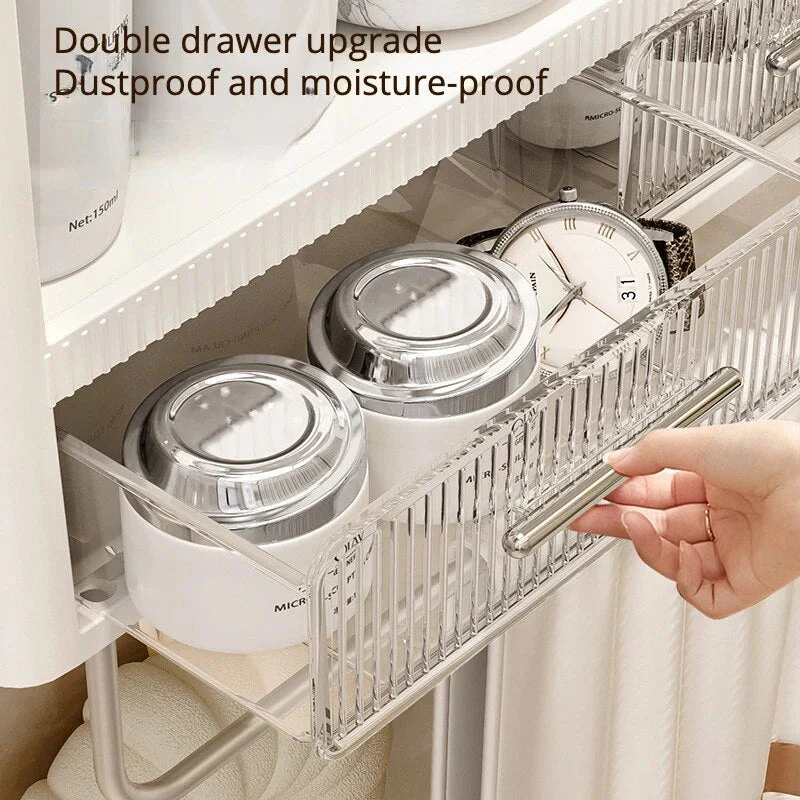 Home Essential Punch-Free Bathroom Organizer Shelf - Image 2