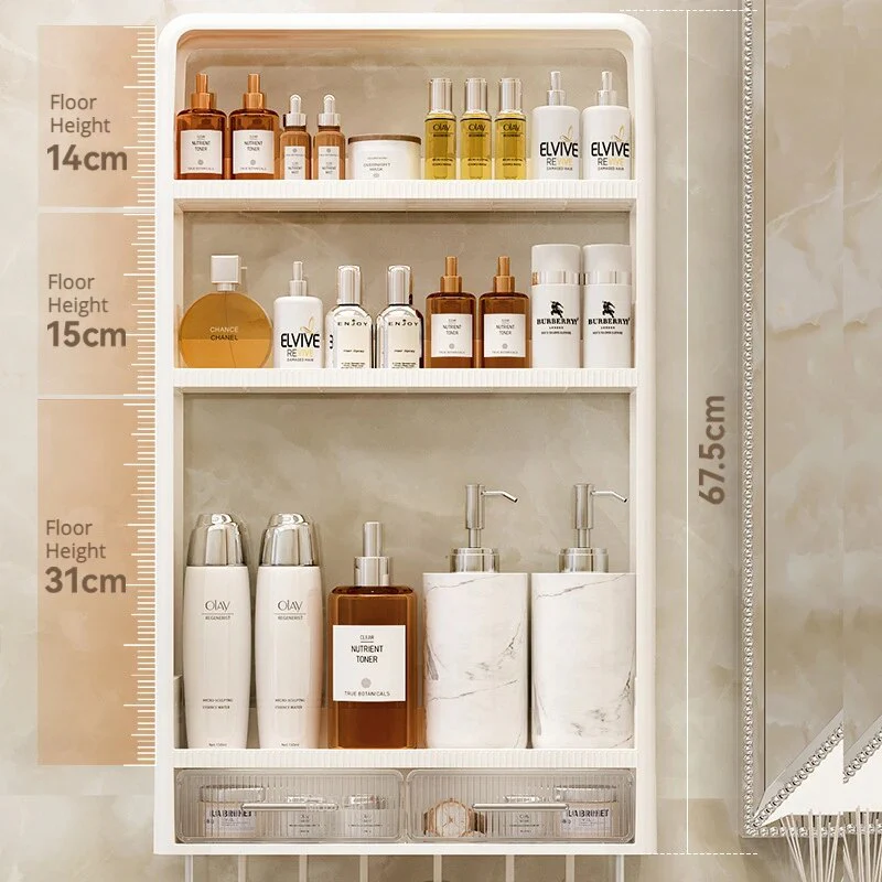 Home Essential Punch-Free Bathroom Organizer Shelf - Image 3