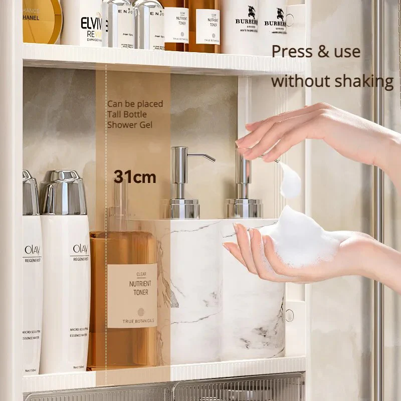 Home Essential Punch-Free Bathroom Organizer Shelf - Image 4