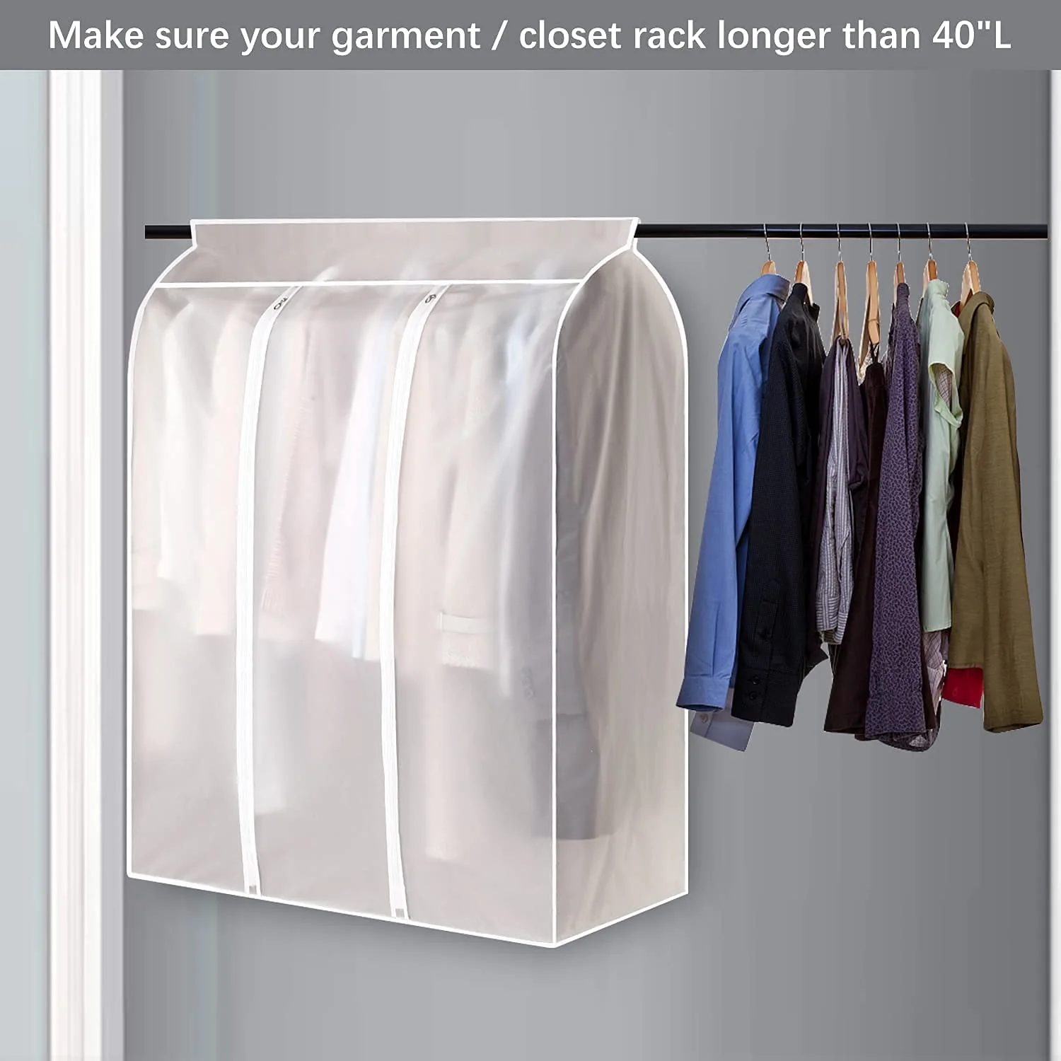 Home Organizer Dust Cover Clothes Storage Wardrobe Bag - Image 2