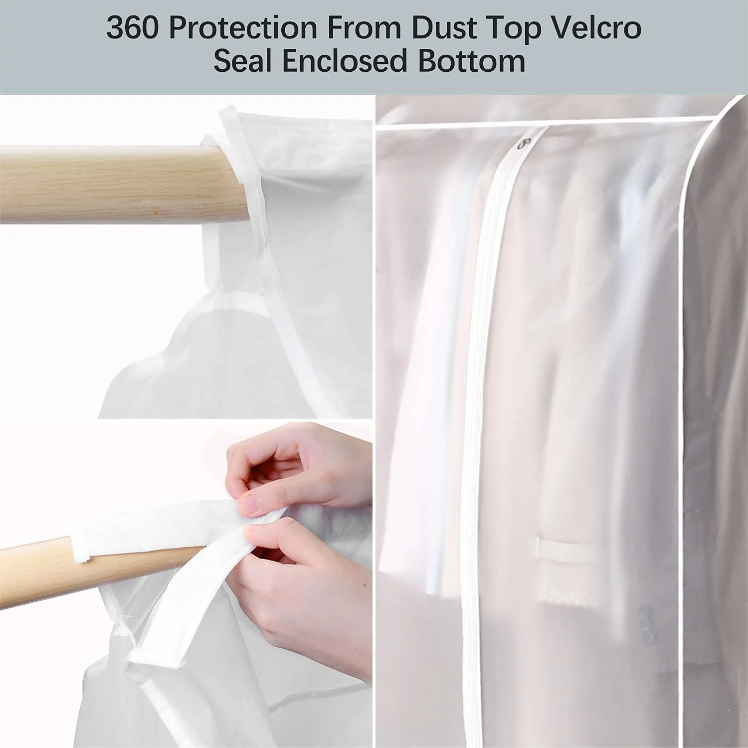 Home Organizer Dust Cover Clothes Storage Wardrobe Bag - Image 8