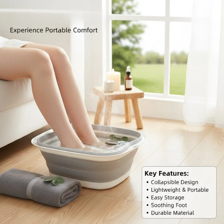 Home Spa Foldable Foot Wash Bucket - Image 2