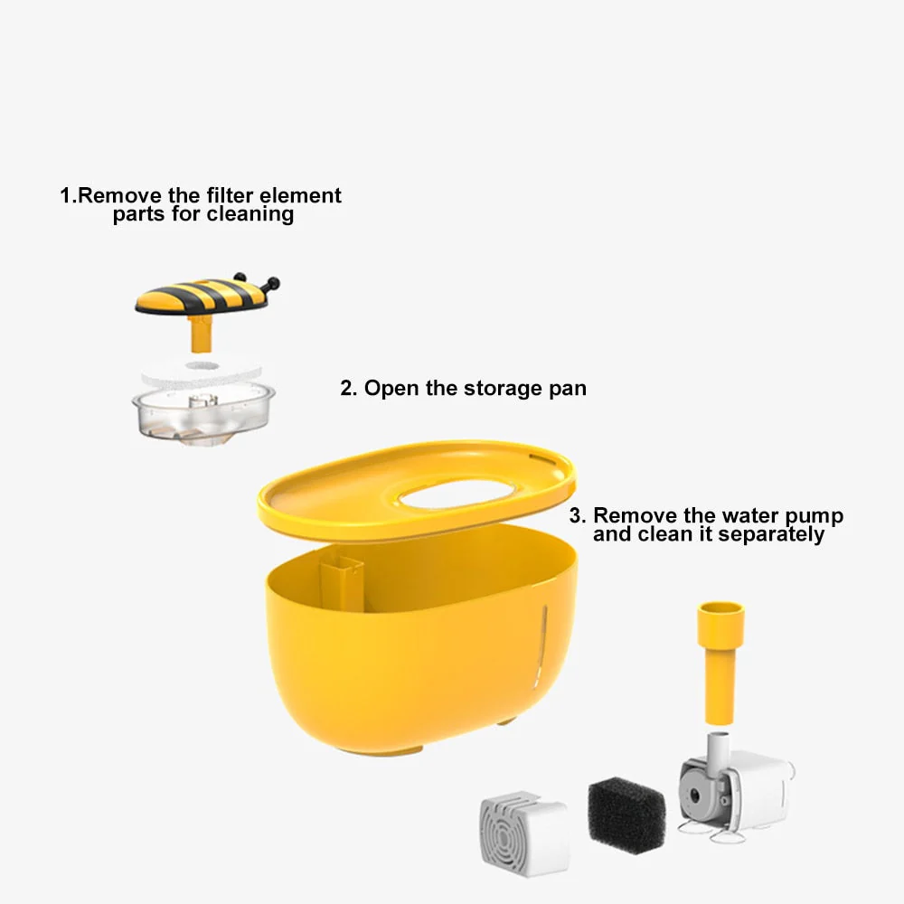 Honey Flow Pet Automatic Water Fountain - Image 11