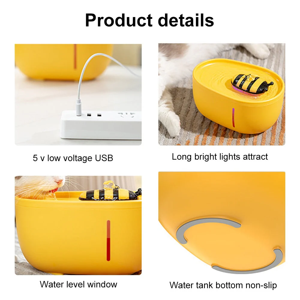 Honey Flow Pet Automatic Water Fountain - Image 6
