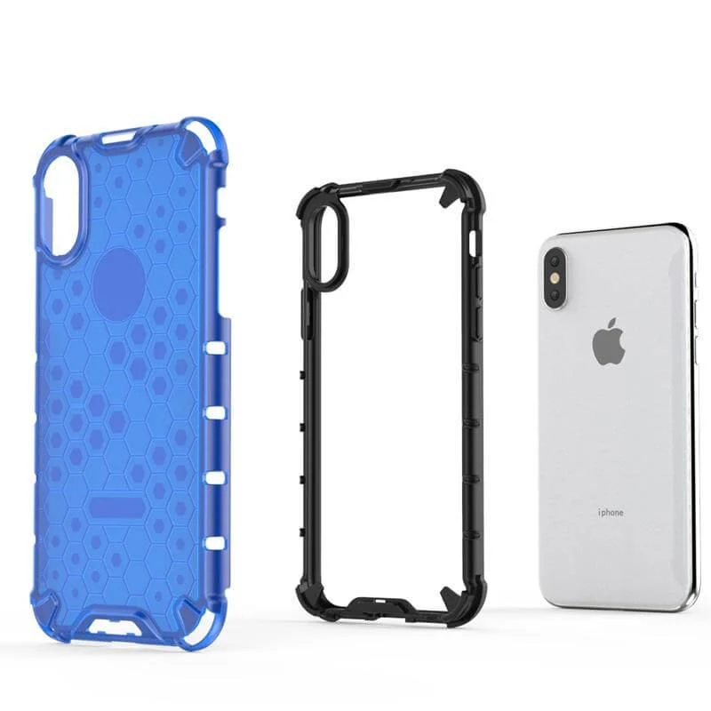 Honeycomb Clear Shockproof iPhone 11 Cases - Image 3