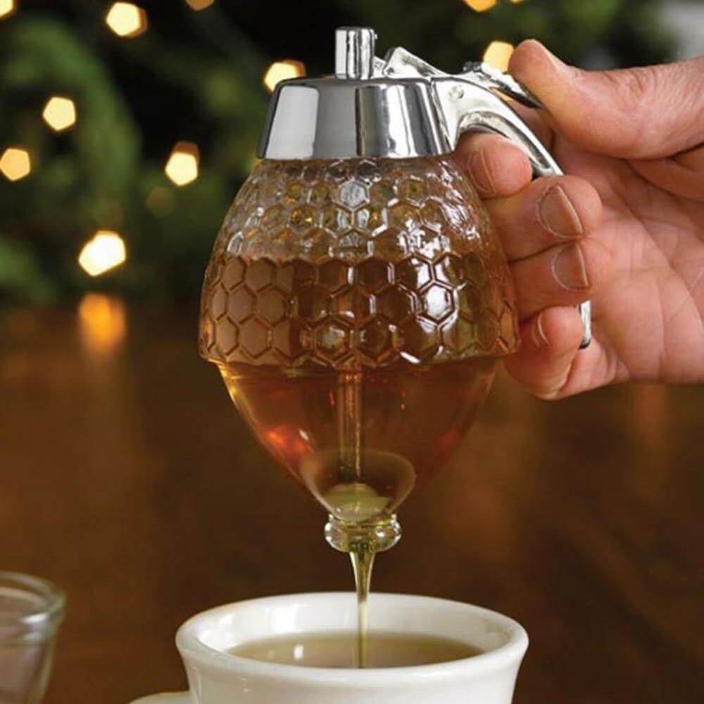 Honeycomb Jar Honey Dispenser - Image 3