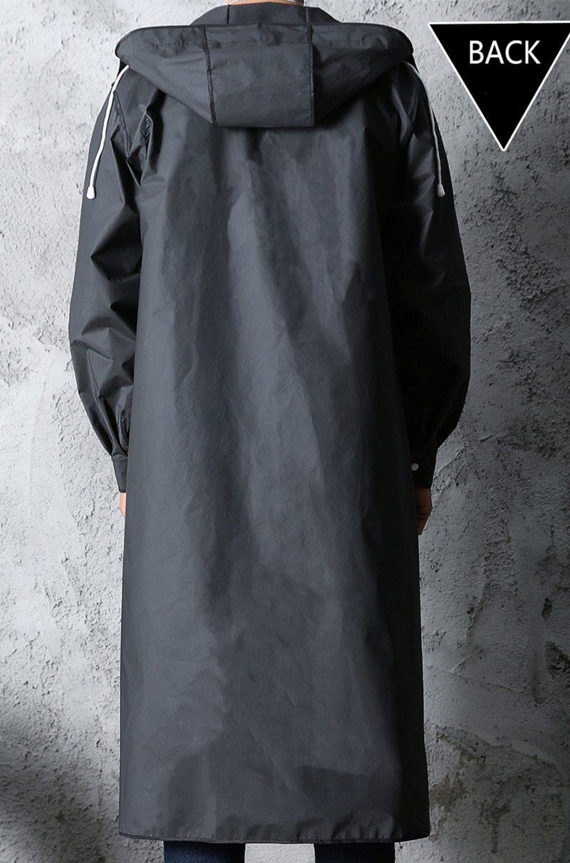 Hooded Elegant Thick Unisex Raincoat - Image 11