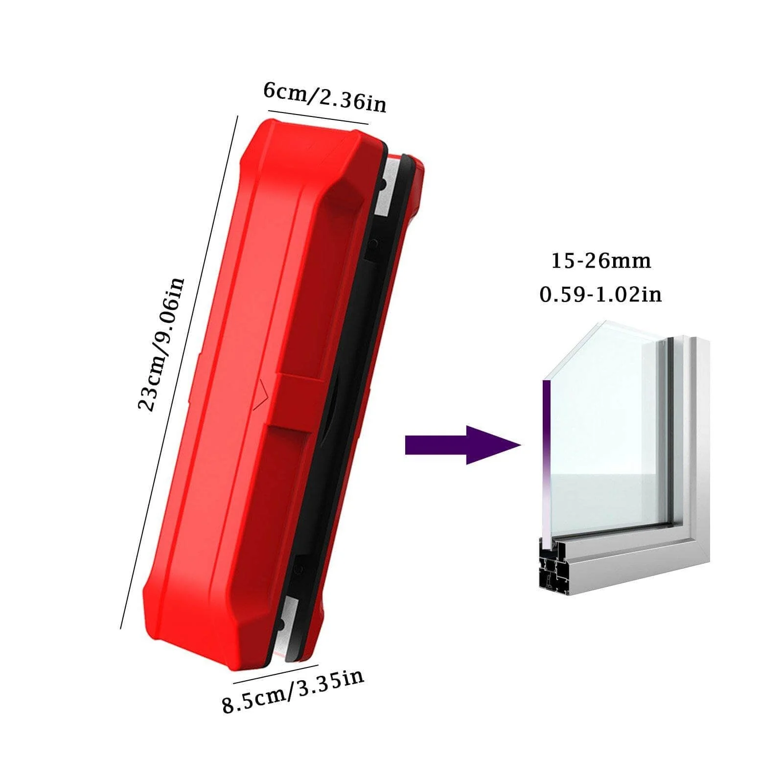 Household Double Side Magnetic Window Brush - Image 10