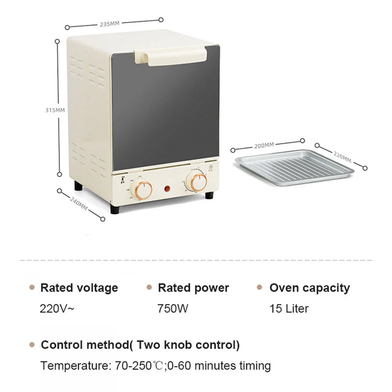 Household Mini 3-Layer Electric Toaster Oven - Image 5