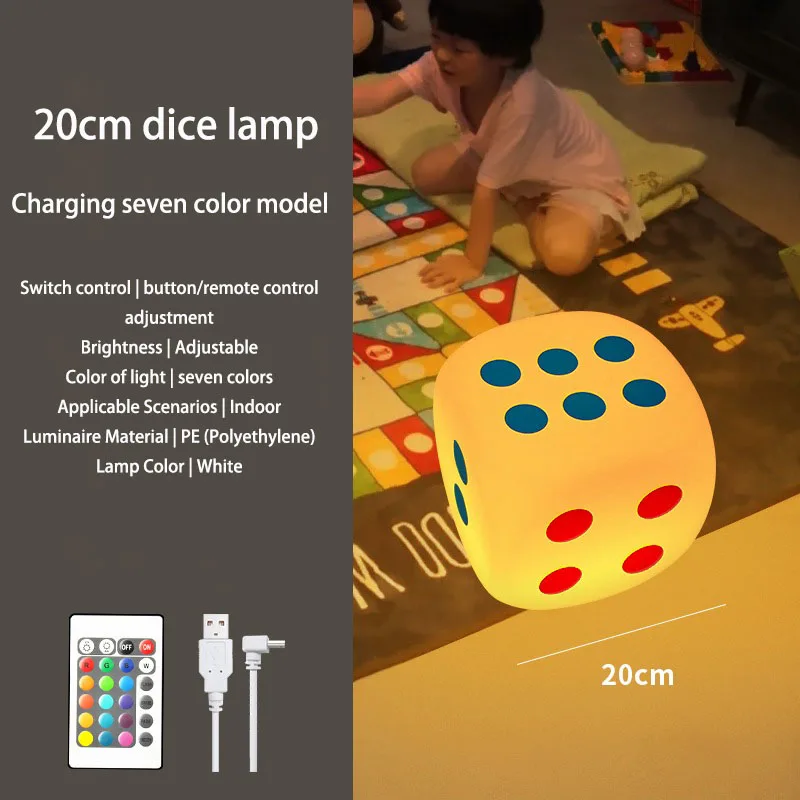 Huge Dice Bedside Atmosphere Floor Table Lamp - Image 12