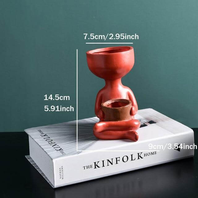Humanoid Ceramic Flower Cute Vase - Image 13