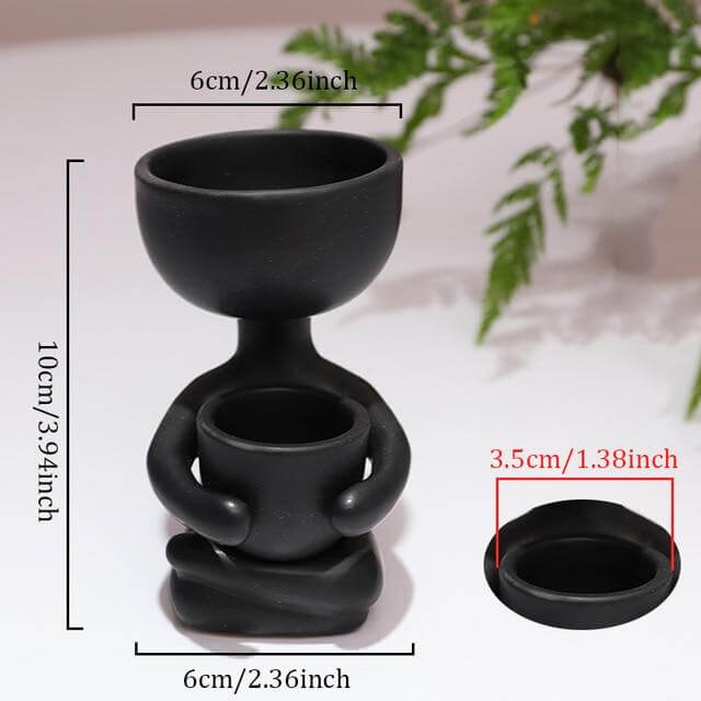 Humanoid Ceramic Flower Cute Vase - Image 14