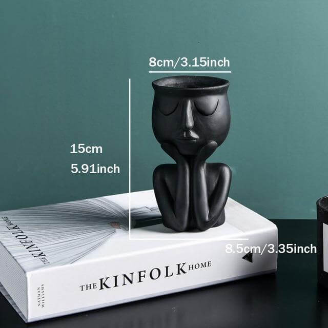 Humanoid Ceramic Flower Cute Vase - Image 6