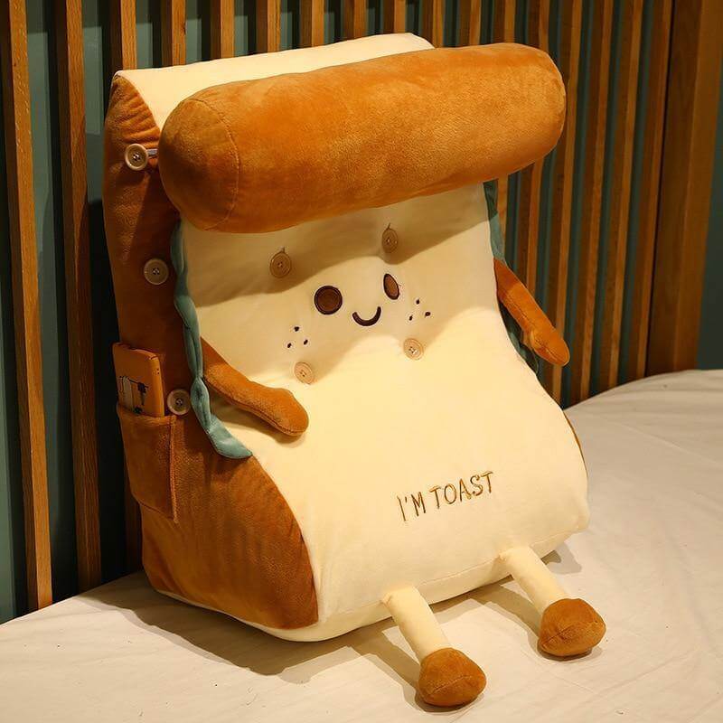 I AM TOAST Cute Bedside Comfy Washable Pillow - Image 6