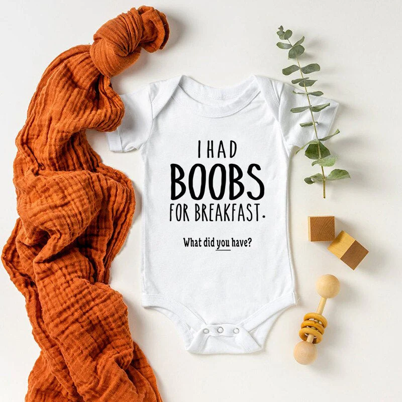 I Had Boobs for Breakfast What Did You Have TShirt - Image 2