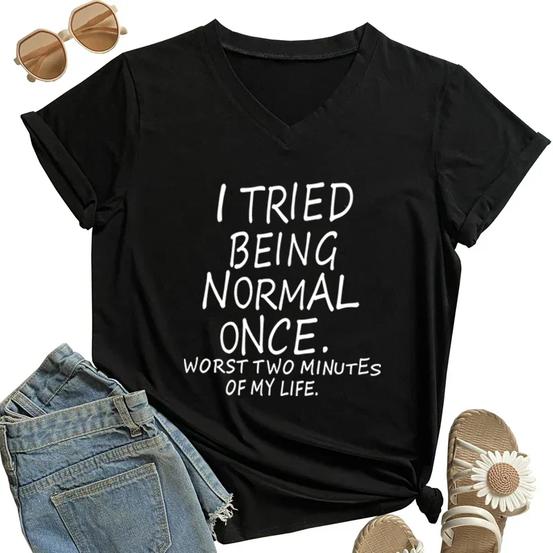 I Tried Being Normal Once Statement T-Shirt - Image 2
