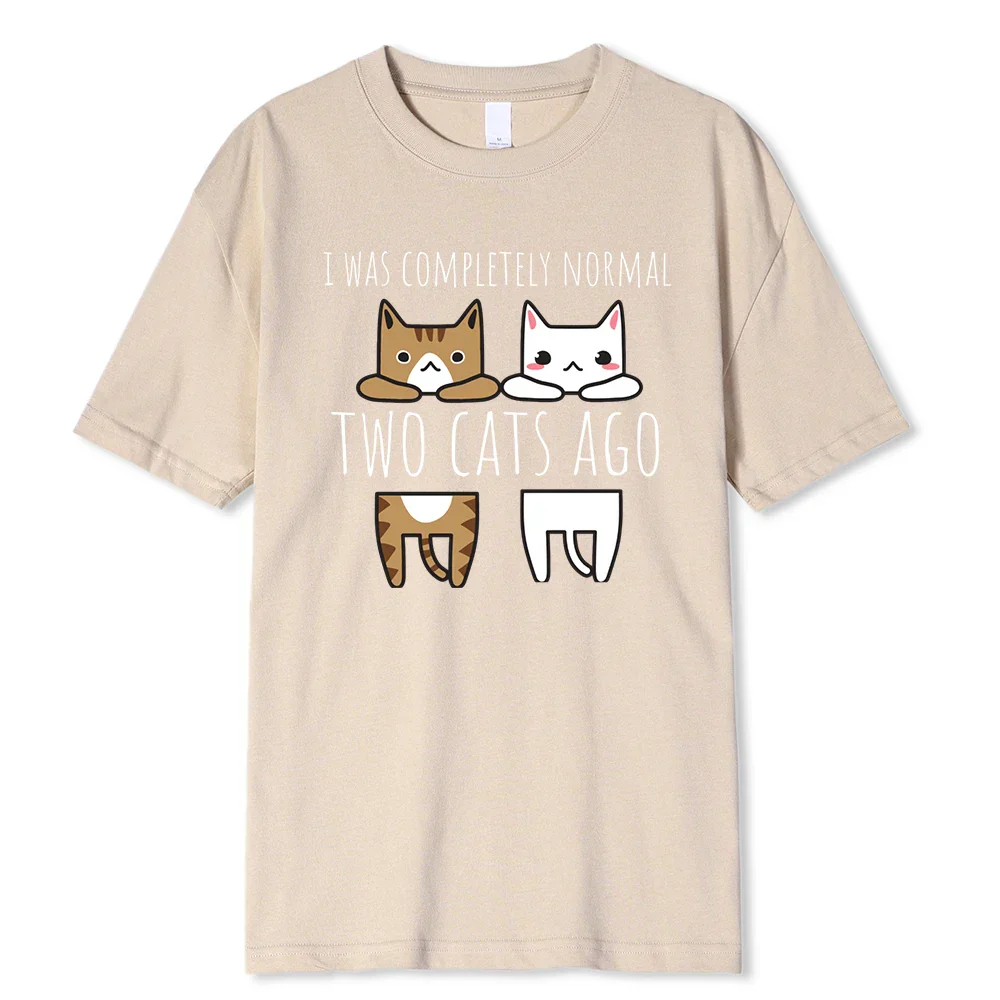 I Was Completely Normal Two Cats Ago Breathable Funny T-Shirt - Image 9