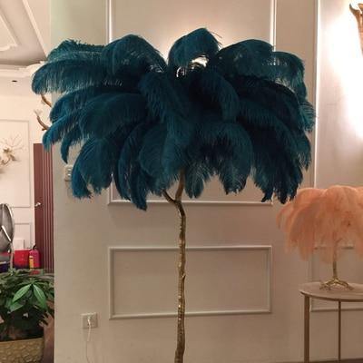Icelandic Ostrich Feather Tree Lamp - Image 12
