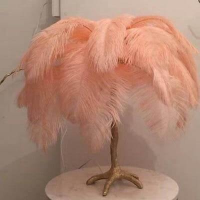 Icelandic Ostrich Feather Tree Lamp - Image 18