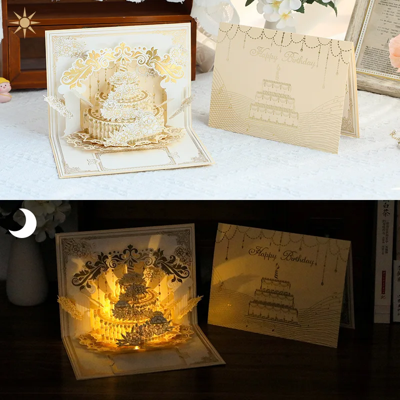 Illuminated Pop Up Birthday Gift Card - Image 5