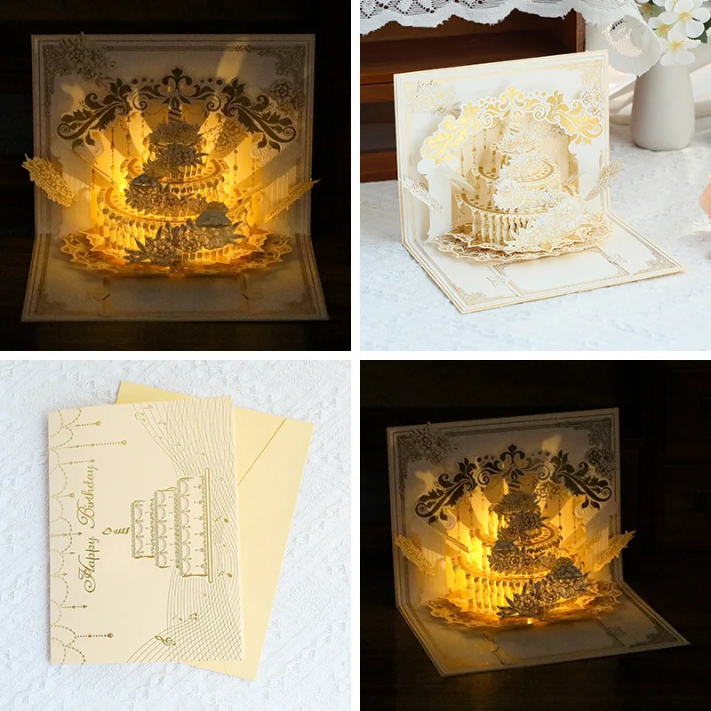 Illuminated Pop Up Birthday Gift Card - Image 6