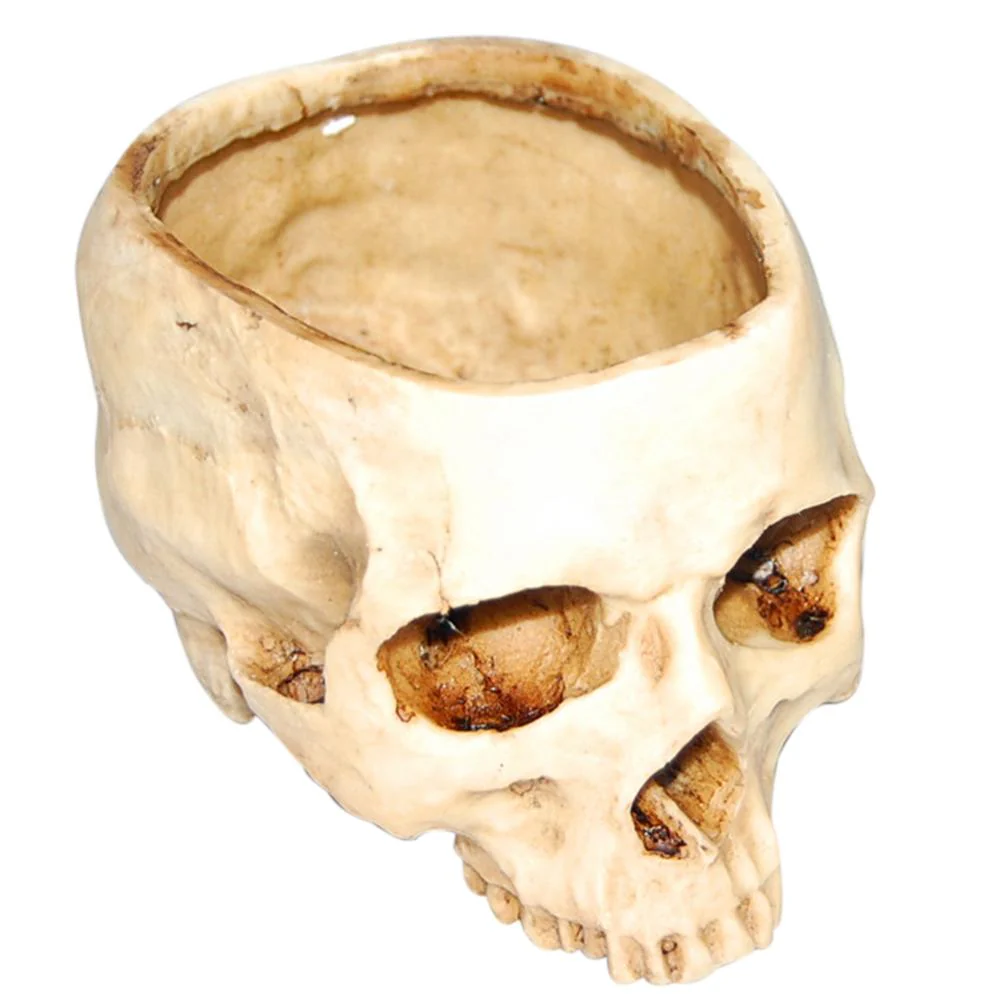 Impressive Realistic Skull Flower Vase - Image 3