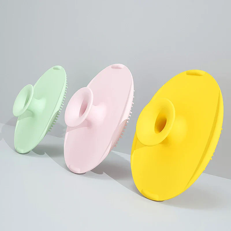 Infant Bathing Silicone Gentle Head Massage Brush Comb - Image 4